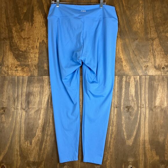 PINK Active Womens Leggings Blue Adjustable Ruched Front Skinny Stretch XXL - Picture 8 of 10